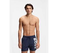 BOSS Mens Octopus Contrast-Logo Swim Shorts with Full Lining