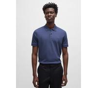 Boss Men's Pallas Cotton Short Sleeve Polo Shirt Small Blue