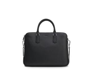 BOSS Mens New Crosstown Doc Z. Italian-leather document case with embossed logo Size