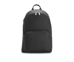 BOSS Mens New Crosstown S Bckp Grained Italian-leather backpack with embossed logo Size