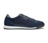 BOSS Low-top trainers with suede and faux leather - Style Nitan_txsd, 50548864 Dark Blue 11