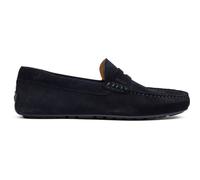 Noel Moccasin Suede Driver Shoe Dark Blue, 7