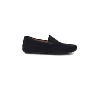BOSS Mens Noel Mocc Suede Moccasins with Penny Trim Size