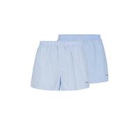 BOSS Mens NOS Boxer CW 2P Two-Pack of Embroidered-Logo Pyjama Shorts in Cotton