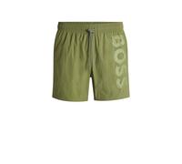 BOSS Mens Octopus Contrast-Logo Swim Shorts with Full Lining