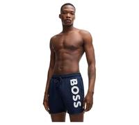 BOSS Mens Octopus Contrast-Logo Swim Shorts with Full Lining