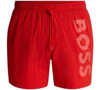 Boss Mens Octopus Swim Shorts - Bright Red - XL - Bright Red - 100% Mixed