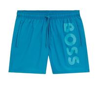 BOSS Mens Octopus Swim Shorts with Bold Branding Turquoise/Aqua M