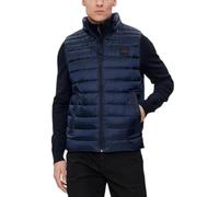 BOSS Mens Odeno1 Logo-Badge Gilet with Water-Repellent Finish