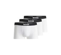 BOSS Mens 3 Pack BOSS ONE Trunks - Colour: 100 White - Size: XXL