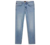 BOSS Mens Onyx 1 BO Tapered-fit Jeans in Blue Super-Stretch Denim