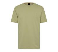 BOSS Mens Orange Tales T-Shirt with Logo Patch Premium