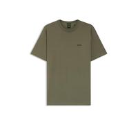 BOSS Mens Orange Tales T-Shirt with Logo Patch Premium