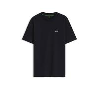Boss Mens BOSS GREEN T-Shirt with Logo Design Stretch Cotton S Blue