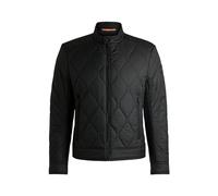 BOSS Mens Othirsty in Quilted-Pattern Jacket with Water-Repellent Finish Black