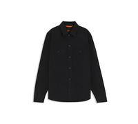 BOSS Mens Overshirt Long Sleeve Cotton Black XL