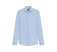 BOSS Mens P-HANK-spread-C1-222 Slim-fit Shirt in Easy-Iron Cotton-Blend poplin Blue