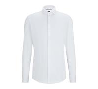 Boss Mens P-Hank-Spread-C1-222 Slim Fit Shirt in White Polycotton - Size 17 inch