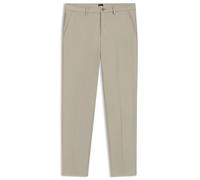 BOSS Mens P-Kaiton1-Zip Slim-fit Trousers in Cotton-Blend Twill