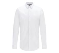 Boss Mens P-Ray Kent Shirt in White Polycotton - Size 17 inch