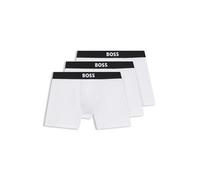 BOSS Mens pack of logo waistband boxer briefs White L