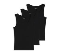 BOSS for man. 50542132 Pack of 3 black Classic T-shirts (L), Homewear, Cotton, Sleeveless / Straps
