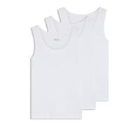 Hugo Boss Vest Embroidered Logo Mens BOSS Sleeveless T-Shirt in White