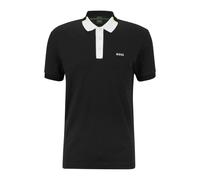 Boss Mens Paddy 3 Polo Shirt in Black Cotton - Size Medium
