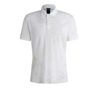 Boss Mens Paddy 3 Polo Shirt - White - L - White - 56% Cotton/39% Recycled Polyester/5% Elastane