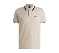 BOSS Paddy active polo shirt with contrast stripes - Style Paddy AP Heritage, 50538101 Light Beige L