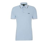 BOSS Mens Paddy Contrast-Logo Paddy Polo Shirt in Cotton piqué
