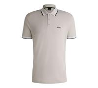 BOSS Mens Paddy Contrast-Logo Paddy Polo Shirt in Cotton piqué