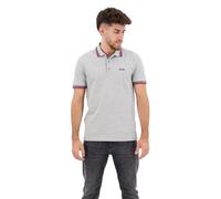 Men's BOSS Paddy Piqué Polo Shirt Dark Grey/Yellow - Black - Size: 46/Regular
