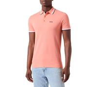 BOSS Mens Paddy Contrast-Logo Paddy Polo Shirt in Cotton piqué