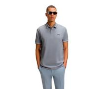 Men's BOSS Paddy Piqué Polo Shirt Grey - Size: 46/Regular