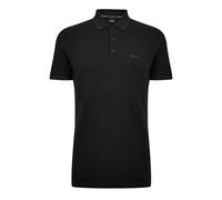 BOSS Men's Paddy Curved Polo Shirt, BLACK, XL