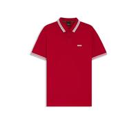 BOSS Men's Paddy Curved Polo Shirt, Medium Red610, XXL