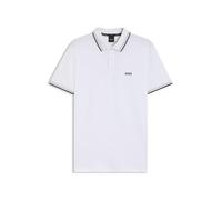 BOSS Men's Paddy Curved Polo Shirt, White100, XL