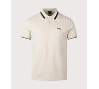 BOSS Paddy active polo shirt with contrast stripes - Style Paddy AP Heritage, 50538101 Light Beige L