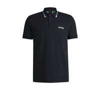 BOSS Green Paddy Pro Mens Cotton Blend Polo Shirt With Contrast Logos NOS Colour: Dark Blue 402, Size: 4XL