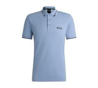 BOSS Mens Paddy Pro Contrast-Logo Polo Shirt in a Cotton Blend