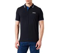 BOSS Cotton-blend polo shirt with contrast logos - Style Paddy Pro, 50469102 Dark Blue XXXL
