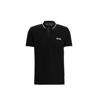 BOSS Men's Paddy Pro Stretch Pique Polo Shirt, Black Cloud, XL