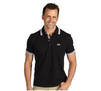 BOSS Men's Paddy Short Sleeve Polo Shirt, Black, S
