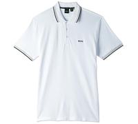 BOSS Men's Paddy Short Sleeve Polo Shirt, Classic White, XL