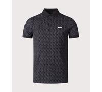BOSS Mens Paddy Striped C Polo Shirt - Colour: 001 Black - Size: Medium