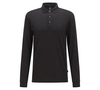 BOSS Men's Long Sleeve Pado 30 Polo Shirt - Black - Size: 38/Regular