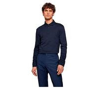 BOSS Men's Long Sleeve Pado 30 Polo Shirt - Navy - Size: 42/Regular