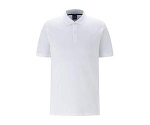 BOSS Men's Pallas Short Sleeve Polo Shirt, White, S