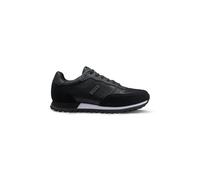 BOSS Mens Parkour-L Runn Mixed-Material Trainers with Branded Side Panel Size 5 Black